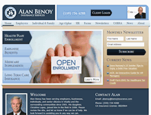 Tablet Screenshot of benoyinsurance.com